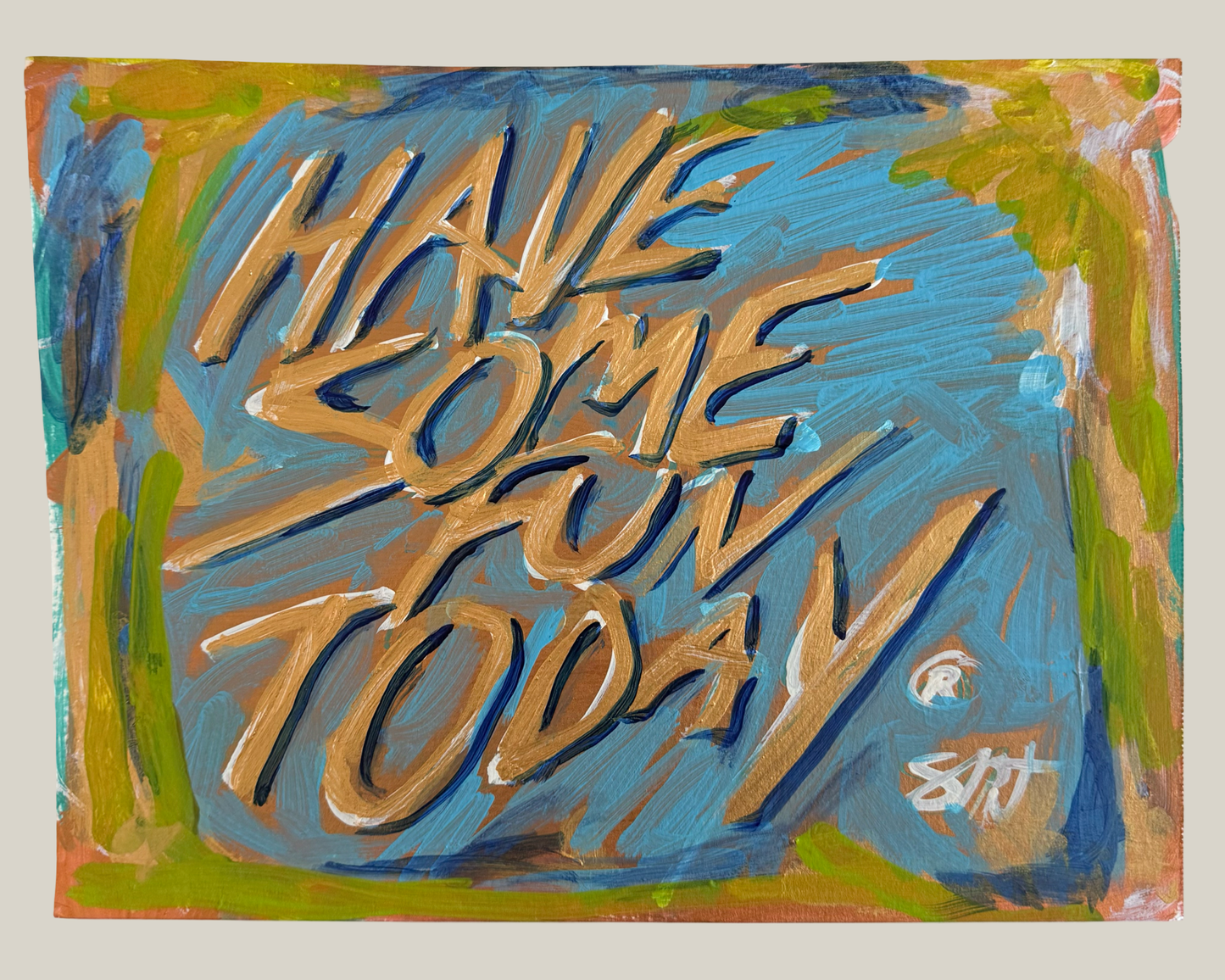 HSFT No. 13 — Untitled (Blue & Lime), 2026