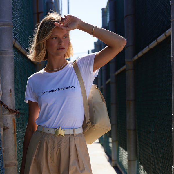 Crown Logo Backpack - Light Tan