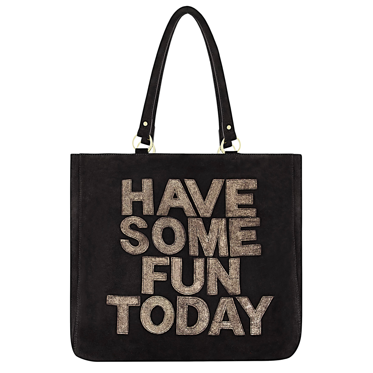 The Josie Bag - Black Suede