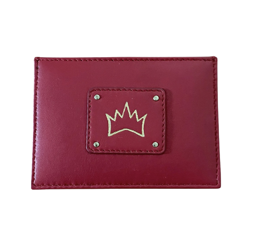 Crown Logo Card Case - Red