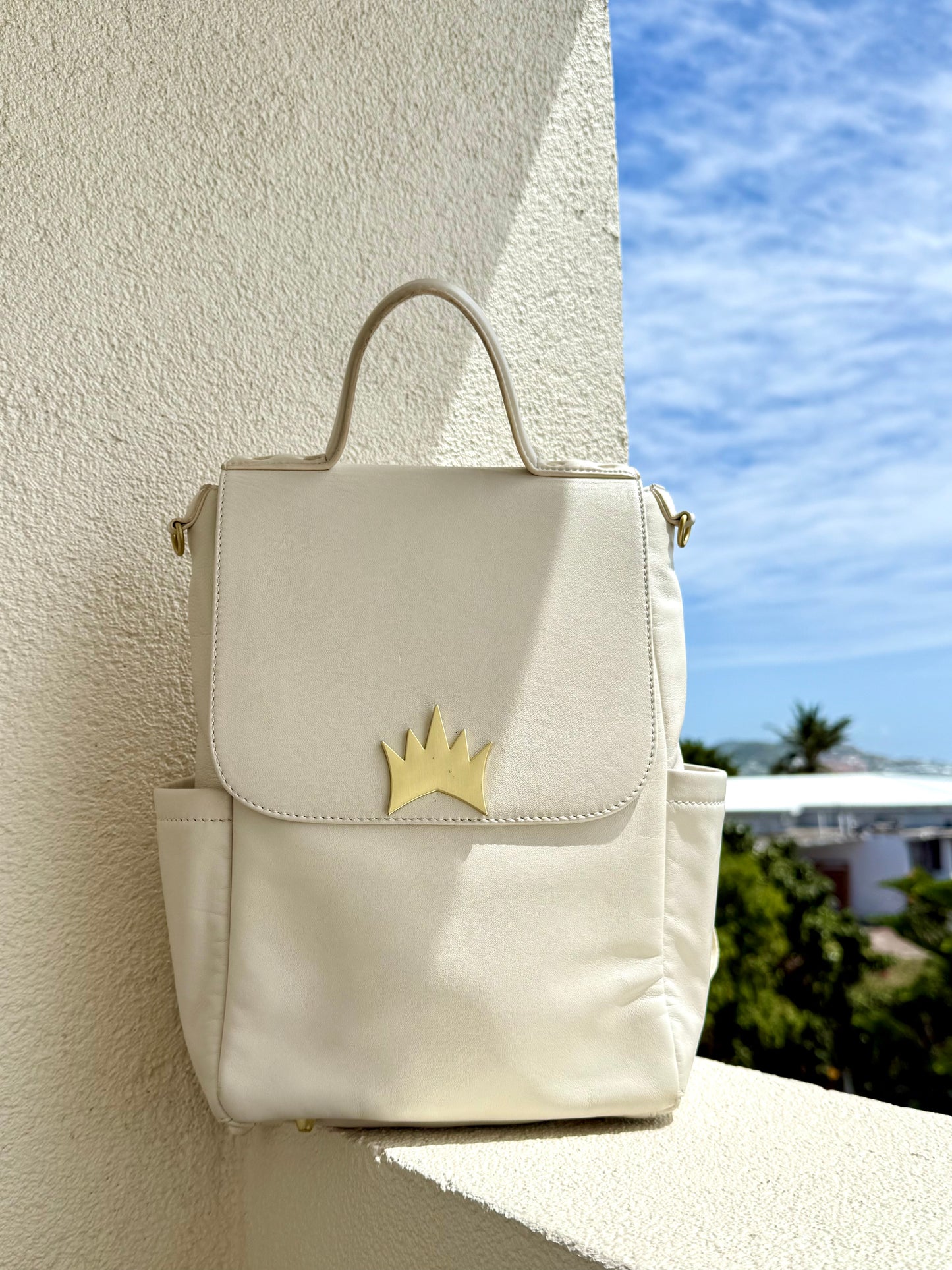 Crown Logo Backpack - Baby Powder
