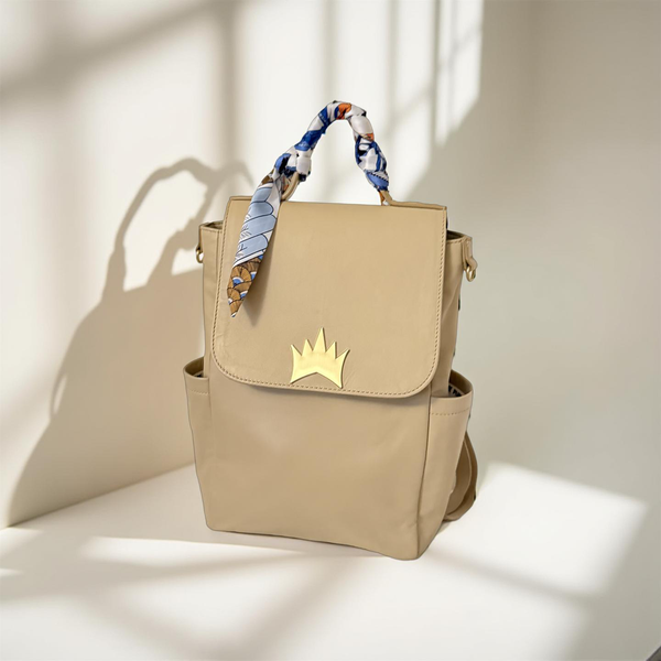 Crown Logo Backpack - Light Tan