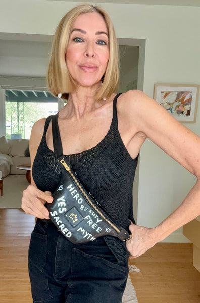 Hand-Painted Belt Bag — "Sacred" Graffiti Edition | 1 of 1