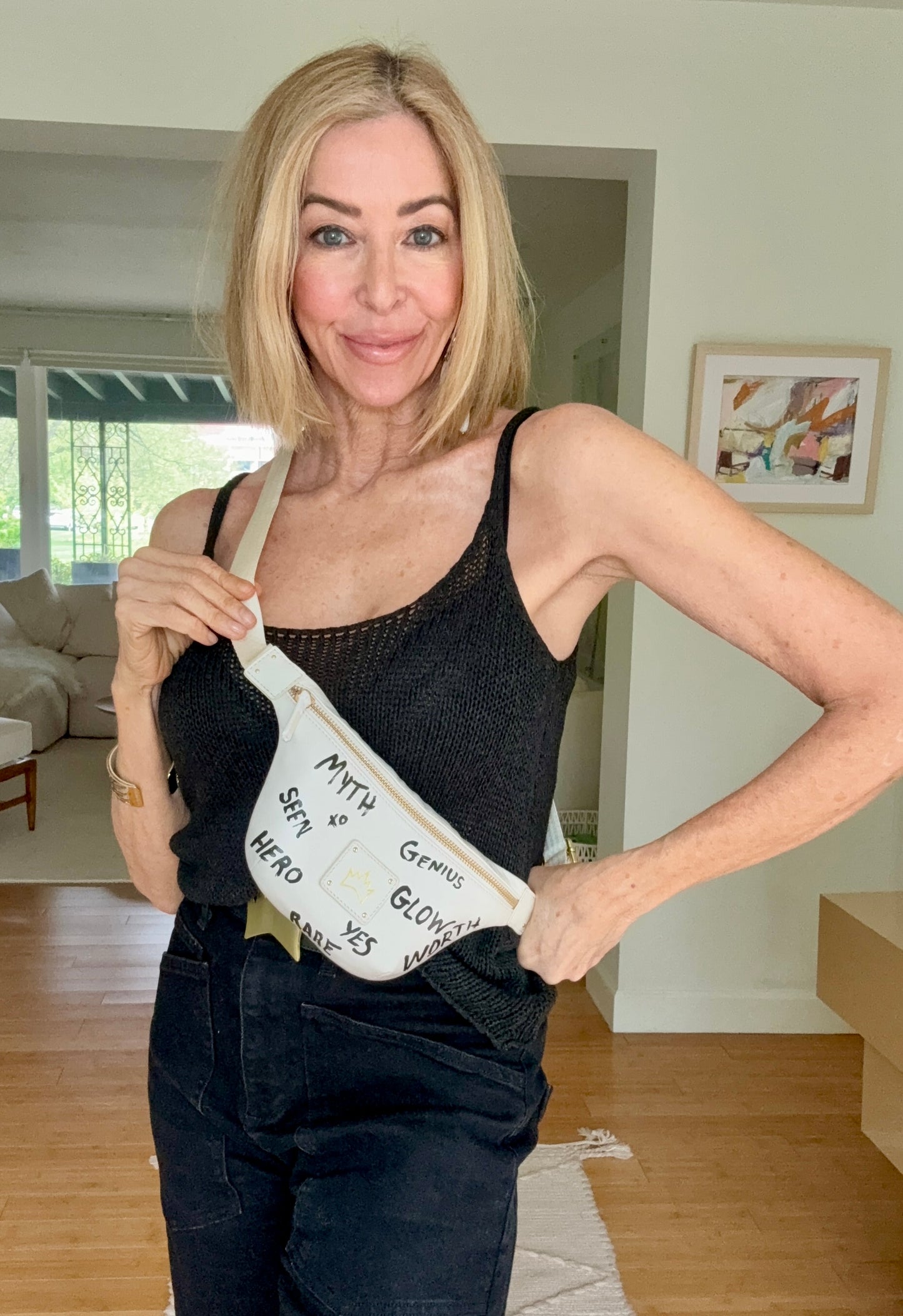 Hand-Painted Belt Bag — "Glow" Graffiti Edition | 1 of 1