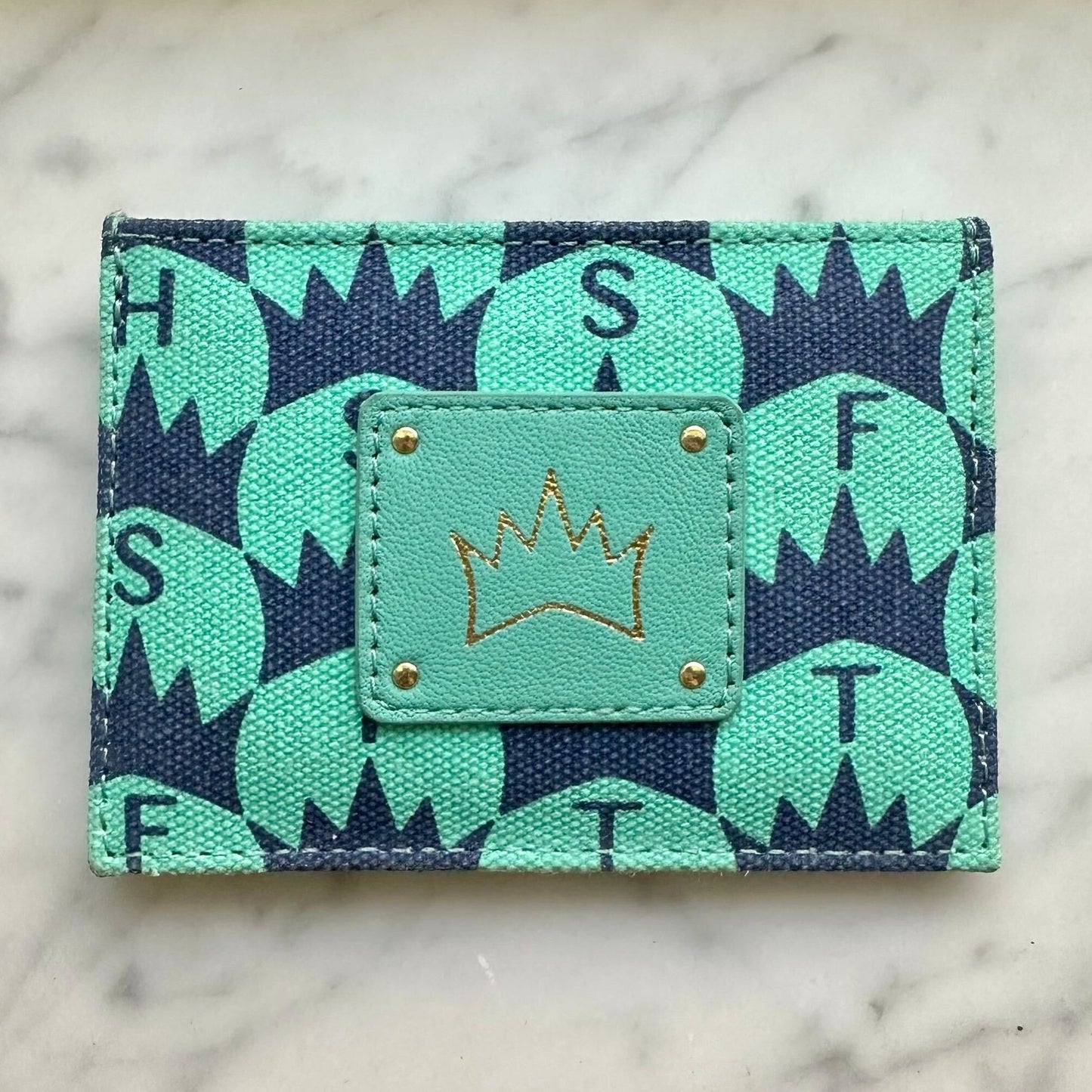 Crown Print Card Case - Perri