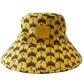 Crown Print Bucket Hat - Yellow