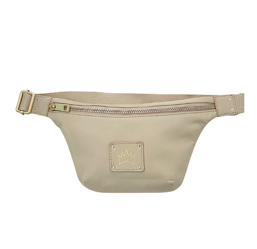 Crown Logo Belt Bag - Light Tan
