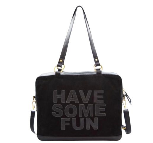 The Elsie Bag - Black Suede