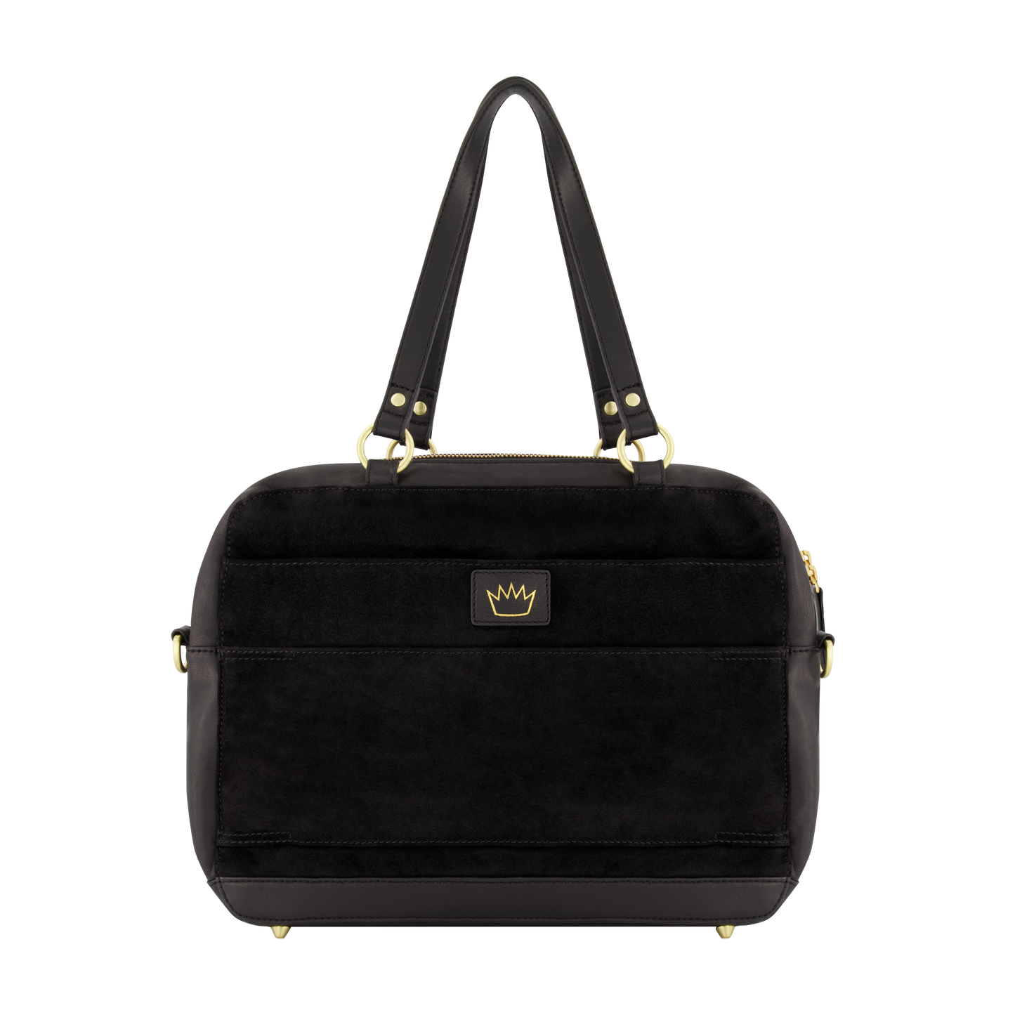 The Elsie Bag - Black Suede