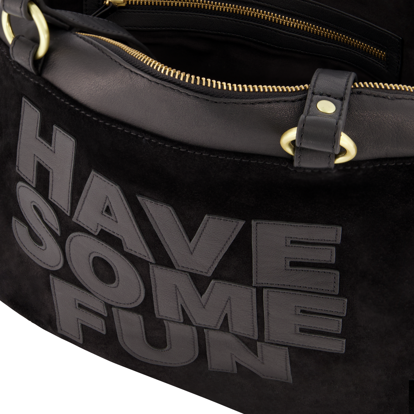 The Elsie Bag - Black Suede