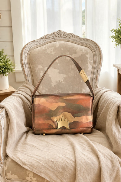 "Camo" Hand-painted Allegra Bag by Stephanie Rado Taormina