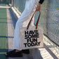 The Ivory Luxe Tote
