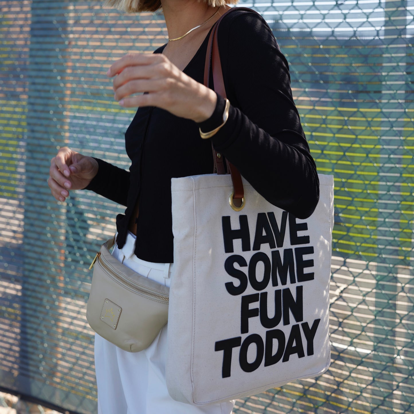 The Ivory Luxe Tote