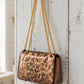Black & Gold Metallic Cheetah Bag - hand painted by Stephanie Rado Taormina