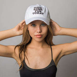 White Baseball Cap