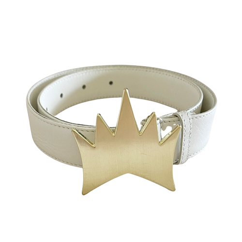 Crown Logo Belt - Baby Powder