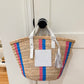 "Pink & Blue Stripe" St Barth's Tote