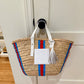 "Red & Blue Stripe" St Barth's Tote