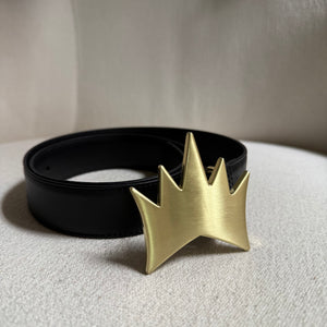 Crown Logo Belt - Black