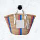 "Pink & Blue Stripe" St Barth's Tote