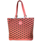 Elaine-Tasche mit Kronen-Print – Koralle