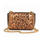 Black & Gold Metallic Cheetah Bag - hand painted by Stephanie Rado Taormina