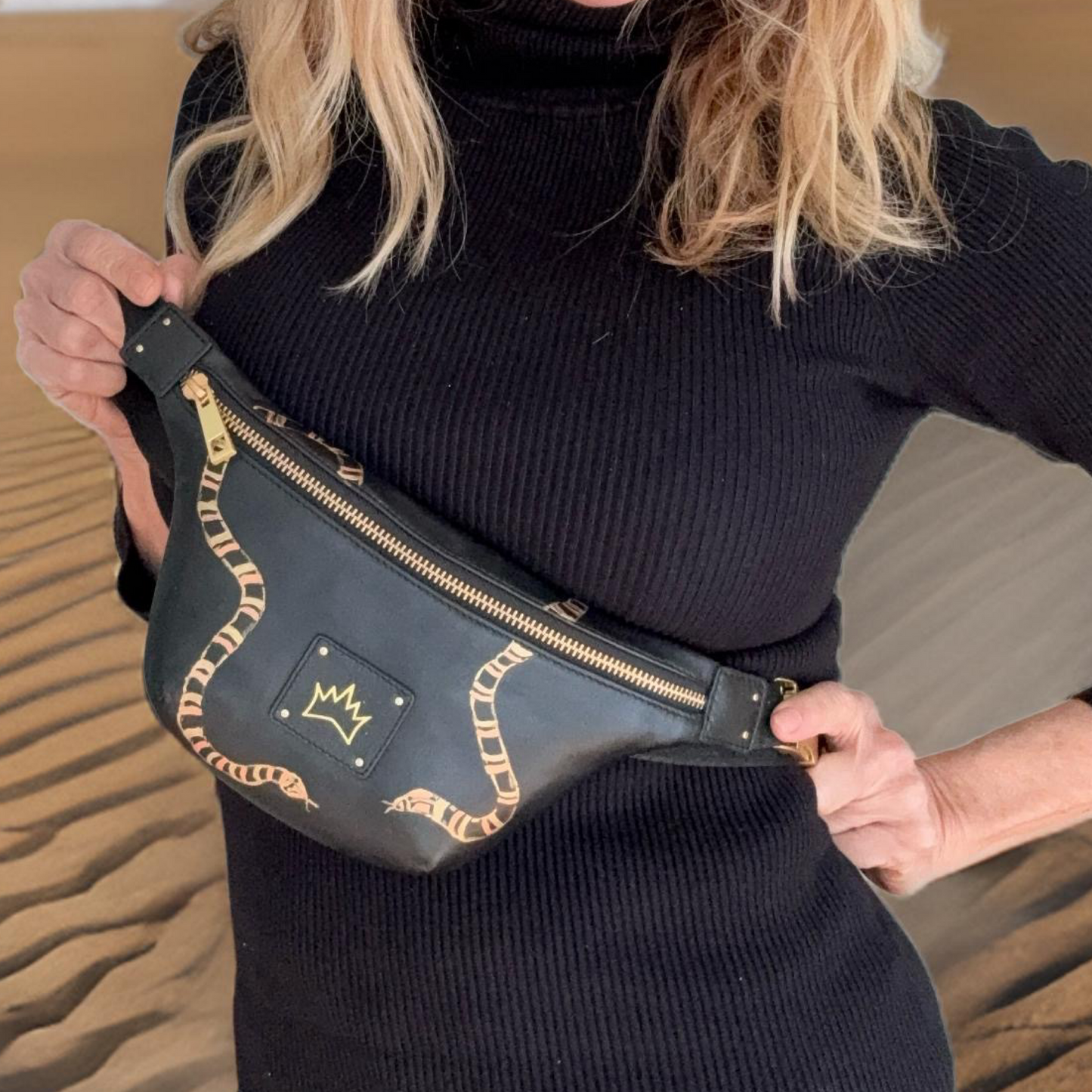 "Golden Serpent" Belt bag