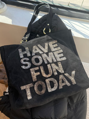 high class tote bag／suede black Large Black Suede Bag,black Suede Leather Tote Bag, Black