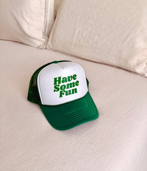 Kelly Green 70's Trucker Hat