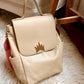 Crown Logo  Backpack - Light Tan