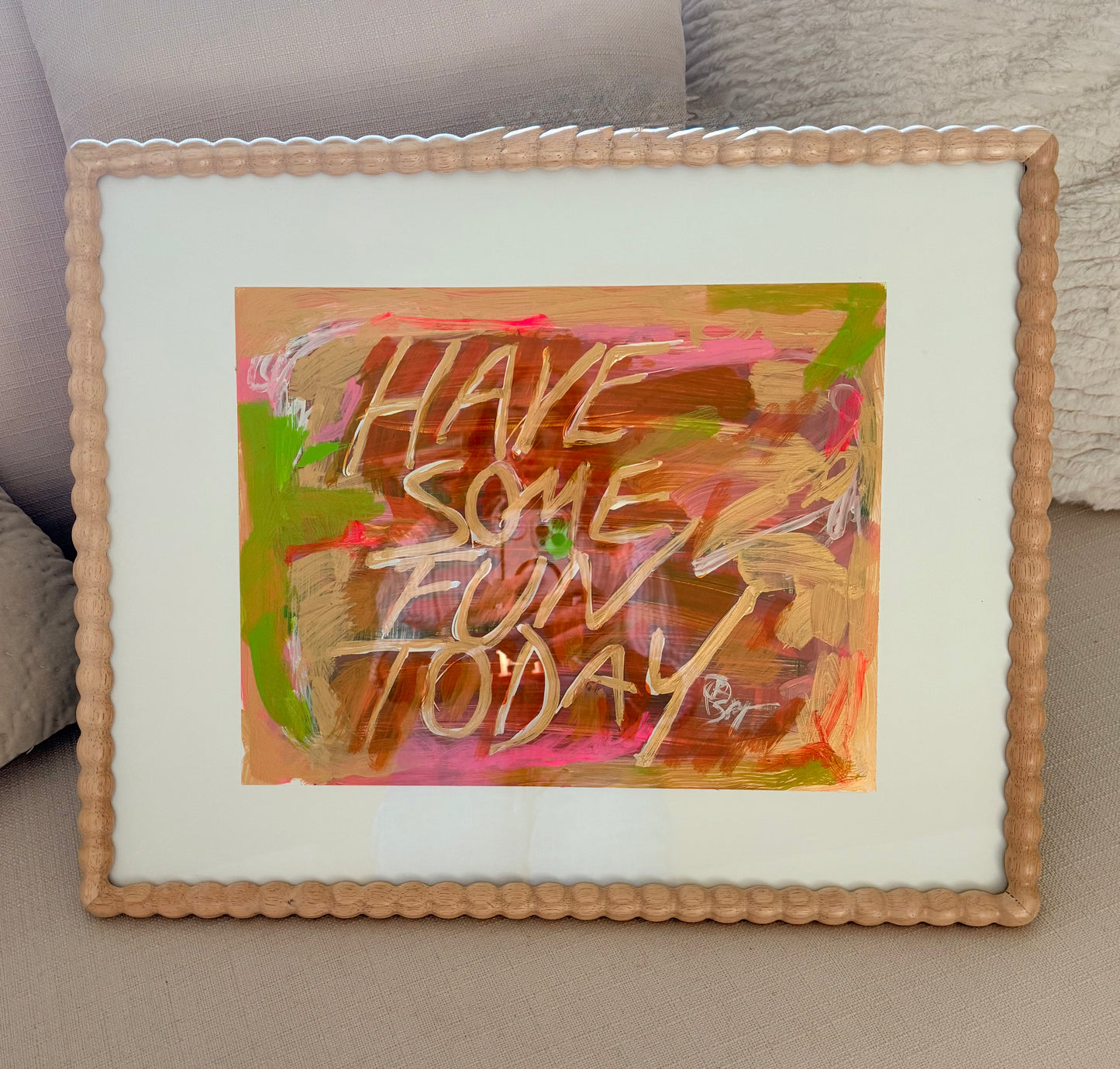 HSFT No. 10 — Untitled (Lime & Coral), 2026
