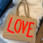 Neon Orange LOVE Elsie Bag by Stephanie Rado Taormina
