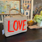 Neon Orange LOVE Elsie Bag by Stephanie Rado Taormina