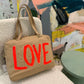 Neon Orange LOVE Elsie Bag by Stephanie Rado Taormina