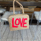 Neon Pink LOVE Elsie Bag by Stephanie Rado Taormina (Copy)