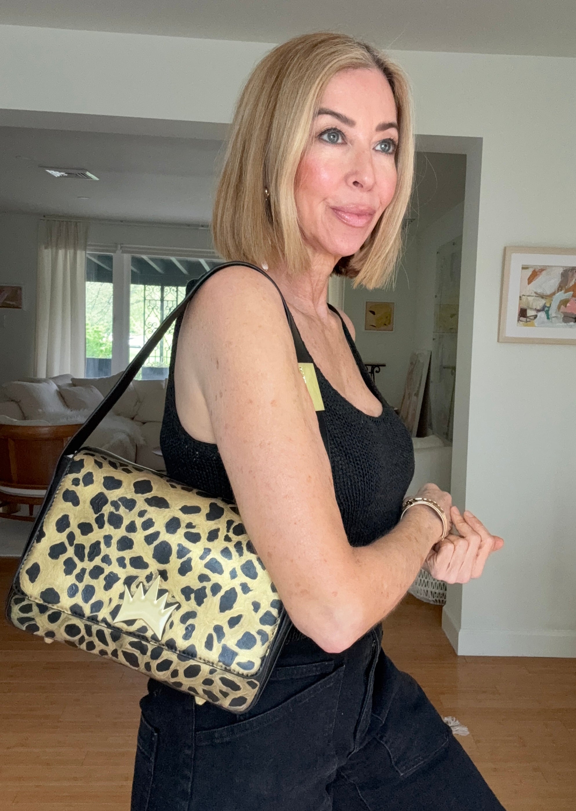 Hand-Painted Shoulder Bag — 