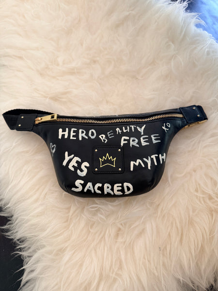 Hand-Painted Belt Bag — "Sacred" Graffiti Edition | 1 of 1