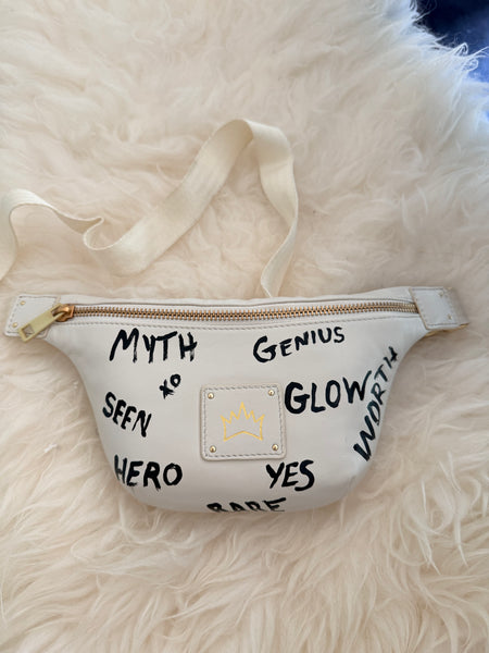 Hand-Painted Belt Bag — "Glow" Graffiti Edition | 1 of 1
