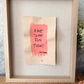 "Have Some Fun Today" Signature Shadowbox — Original Hand-Painted Canvas in White Oak & Linen | The Joe Rado Series