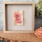 Have Some Fun Today Shadowbox — Original 3x4 Canvas, White Oak & Linen