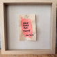 Have Some Fun Today Shadowbox — Original 3x4 Canvas, White Oak & Linen