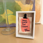"Have Some Fun Today" Signature Shadowbox — Original Hand-Painted Canvas in White Oak & Linen | The Joe Rado Series
