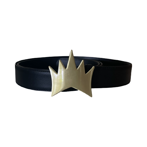 Crown Logo Belt - Black