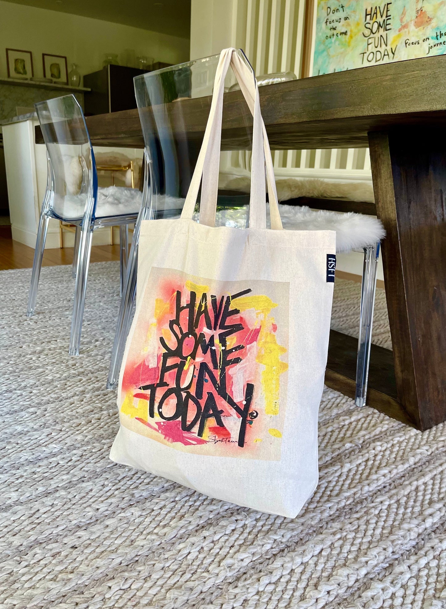 The Affirmation Art Canvas Tote Gift