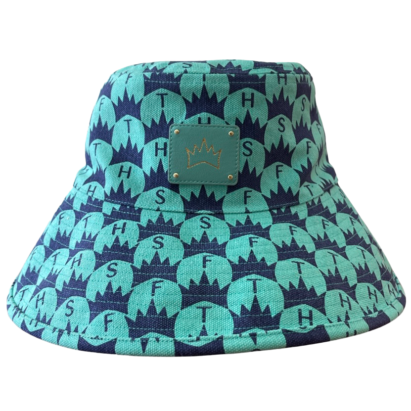 Crown Print Bucket Hat - Perri