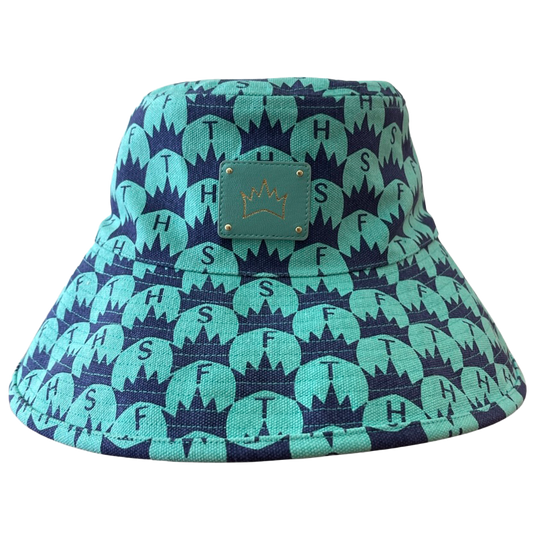 Sombrero de pescador con estampado de corona - Perri