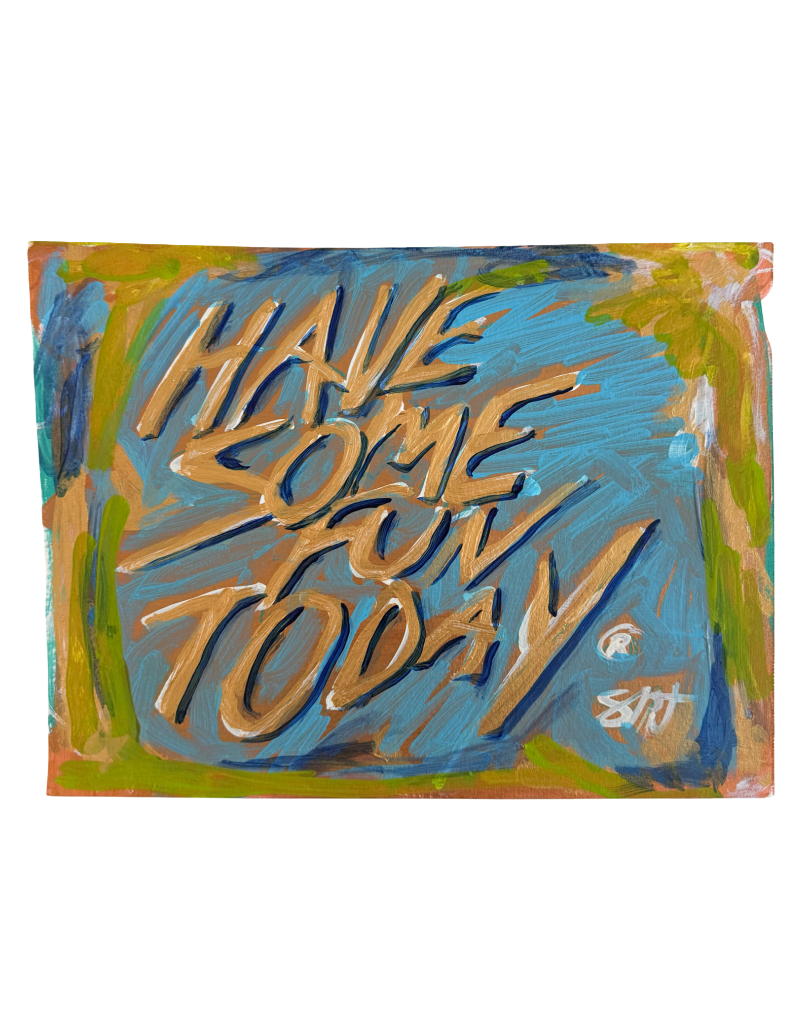 HSFT No. 13 — Untitled (Blue & Lime), 2026