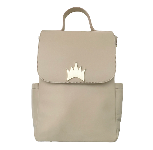 Crown Logo  Backpack - Light Tan