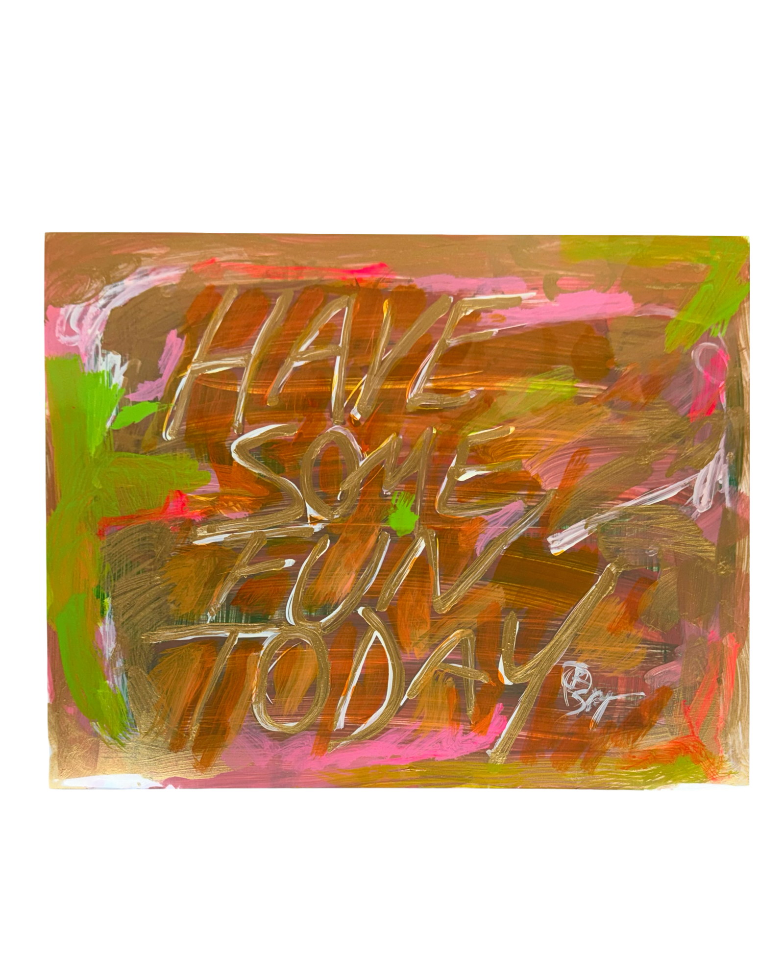 HSFT No. 10 — Untitled (Lime & Coral), 2026