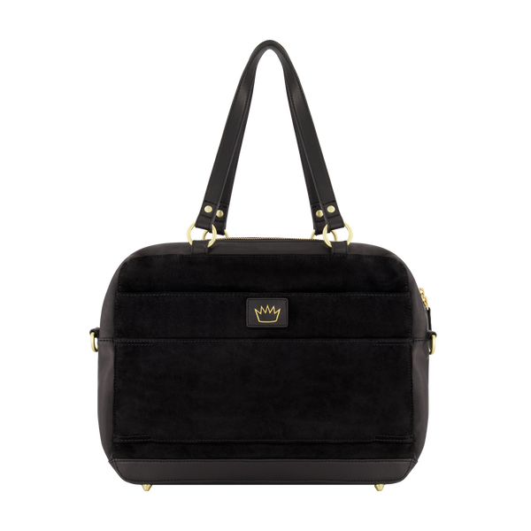 The Elsie Bag - Black Suede